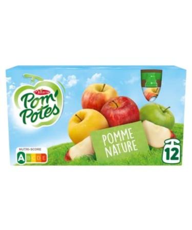 Materne Compote Pom'Potes Apple Nature 12 Gourds of 90 g