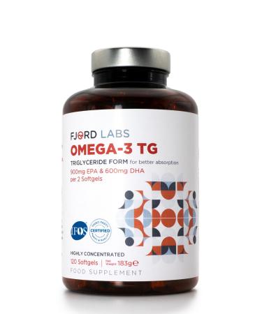 Om ga-3 TG | Forme triglyc ride | Certifi IFOS | 900mg d'EPA et 600mg de DHA pour 2 capsules softgel | 120 capsules