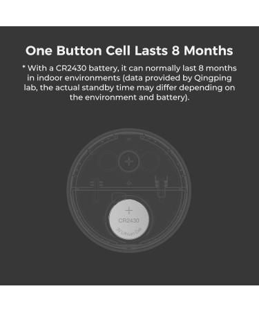 Qingping Thermometer Hygrometer Sensor for HomeKit | Wireless Temperature & Moisture Monitor | iOS Compatible | E-Link Display - Buy Online on GoSupps.com