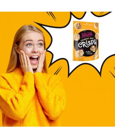 Buy Wowza Buttery Pancake Rice Crisps - Healthy Crunchy Rice Snacks 3.5 oz Bag (8 Pack) - International Shipping Available - Buy Online on GoSupps.com
