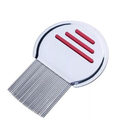 New Head Lice Metal Comb Stainless Steel Long Teeth Terminate Louse and Nit exterminator Peine para piojos de meral inoxidable natural de tratamiento para los piojoRed