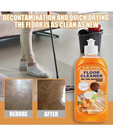 Powerful Decontamination Floor Cleaner Natural Decontamination Floor Cleaner with Fresh Lemon Smell Polishing Brightening Tile Cleaner for Cleans Hardwood Tile and Floors (2PCS) - Buy Online on GoSupps.com