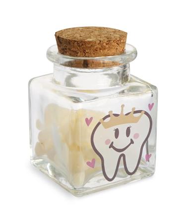 HAMUIERS Baby Tooth Fairy Box - Glass Tooth Holder for Kids First Teeth, Keepsake Gift for Girls - Buy Online on GoSupps.com