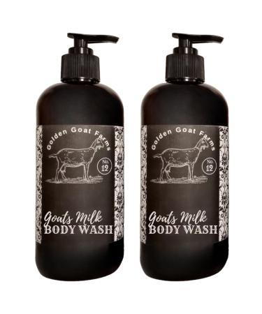 Golden Goat Farms Orange Blossom & Sweet Jasmine Scented Body Wash with Goat Milk 16 Oz (2 Pack)