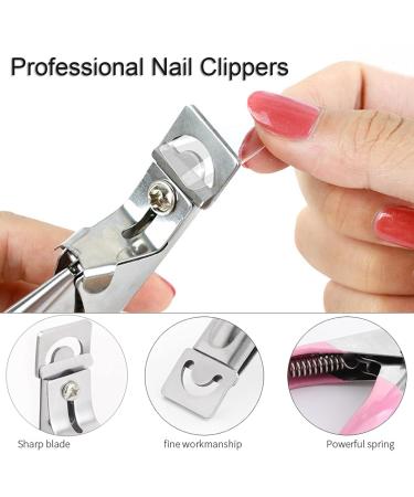 Tingdongwei Nail Clippers - Stainless Steel Tip Cutter for Artificial & False Nails (Pink) | Perfect Manicure Tool - Buy Online on GoSupps.com