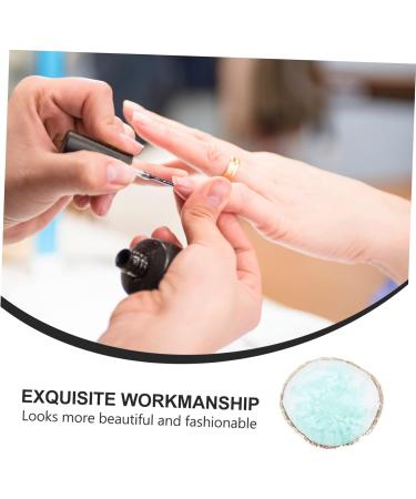  FOMIYES FOMIYES 1 Piece Nail Art Puck Nail Art Paint Kit Manicure Mixing Mix Nail Art Plate Nail Polish Nail Art Mixing Tray DIY Coloring Plate Nail Art Paint Plate Color Mix Green Resin - Buy Online on GoSupps.com