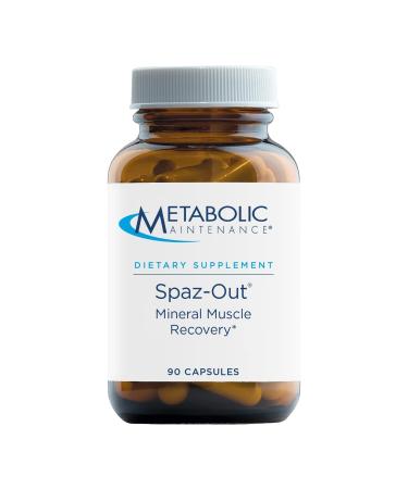 Metabolic Maintenance Spaz-Out - Electrolyte Mineral Complex for Workout Preworkout + Muscle Recovery Supplement - Magnesium Potassium Zinc Boron + Chromium (90 Capsules)
