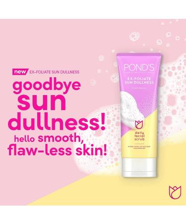 POND'S White Beauty Sun Dullness Removal Daily Facial Scrub Brightening Lightening Face Wash Cleansing Cream 100g - Buy Online on GoSupps.com