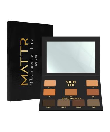 MATTR Ultimate Fix Palette for Men- Makeup Palette  Conceals Blemishes  Evens Out Skin Tone  Covers Dark Circles  Vegan  Men Skin Care  Fragrance-Free  Natural Look