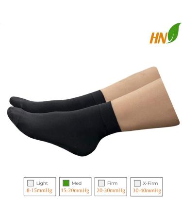 Closed Toe Compression Foot Sleeve 15-20 mmHg for Circulation - Wide Ankle Support (Black S/M) - International Shipping Available - Buy Online on GoSupps.com