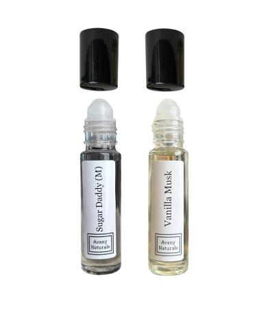 Man Perfume Sampler Set - Roll Cologne Men Replicant Perfume Alt Fragrance Travel Size Cologne Roll-on Scented Body Oil 2 pc Set (Sweet Duo)