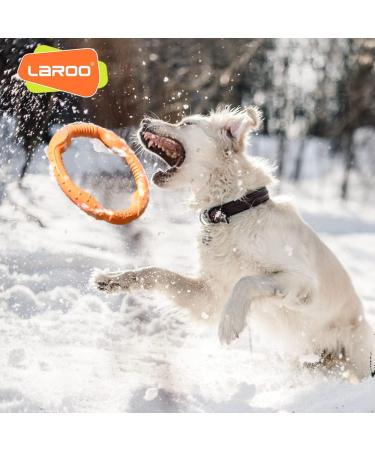 Buy Laroo Dog Fitness Ring - Indestructible Float Frisbee Toy for All Dog Sizes (Large 30cm Orange) - Perfect for Summer Training! - Buy Online on GoSupps.com