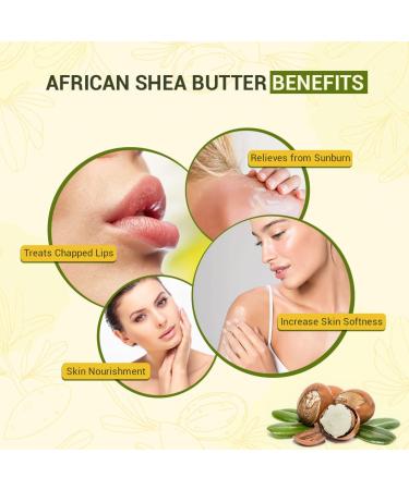 Buy Nature's Tattva Organic Raw Shea Butter 100g - Pure Natural & Effective for Skin & Hair Care | International Shipping Available - Buy Online on GoSupps.com