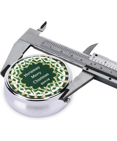 Christmas Round Pill Box Organizer | 3 Compartment Travel Pill Box - Perfect for Holiday Travel - Buy Online on GoSupps.com