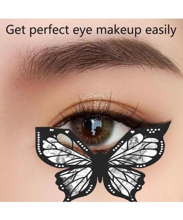 Butterfly Eyeliner Stencil Butterfly Stencil For Eyeliner Butterfly Eyeliner Stamp Eyeliner Stamp Tool Winged Eyeliner Stamp Eyeliner Stencils For Eyes Wing Reusable Flexible Eyeliner Stencil Stamp (3) - Buy Online on GoSupps.com