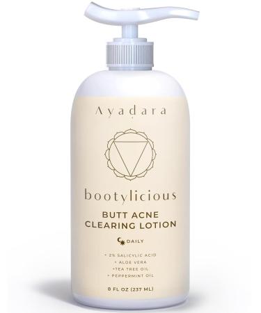 Ayadara Butt Acne Clearing Lotion | Pimple & Zit Prevention Booty Cream with Salicylic Acid & Tea Tree | Moisturizing Cystic Acne Treatment for Buttocks | Women, Men, Teens, & Adults | 90-Day Supply - Buy Online on GoSupps.com