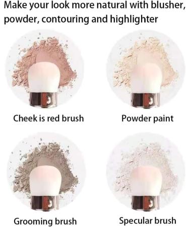 Retractable Makeup Brush Portable Face Blush Powder Brush Makeup Tool for Travel Powder Brushes - Buy Online on GoSupps.com