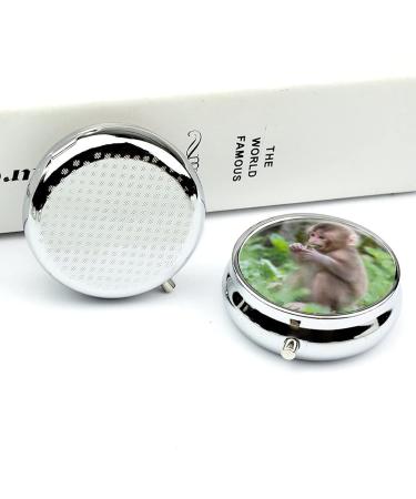 Small Travel Pill Case - Round Metal Pill Box 3 Compartment Portable Organizer for Daily Use & Travel - Perfect Mini Pill Holder - Buy Online on GoSupps.com