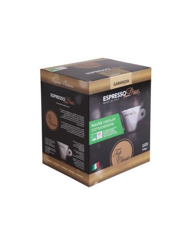 EspressoDue Top Classic Compostable Espresso Coffee CapsuleTwo pack of 25 pieces (art. 502C)