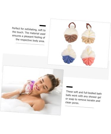 Buy Housoutil 8 Pcs Bath Balls - Exfoliating Shower Sponge Set for Soft Skin | International Shipping - Buy Online on GoSupps.com
