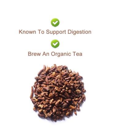 Organic Roasted Dandelion Root Tea - 130g Vegan Non-GMO Gluten-Free | Support Liver Health - Buy Online on GoSupps.com