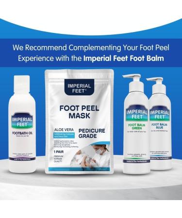 Pedicure Grade Foot Masks That Remove Dead Skin | Smooth and Soften Foot Peel mask for Dry Cracked feet Premium | Callus Removal | Imperial Feet - Buy Online on GoSupps.com