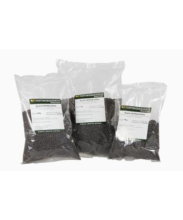 Premium Essential Black Peppercorns 250g by JustIngredients - Pack of 1 - Buy Online on GoSupps.com
