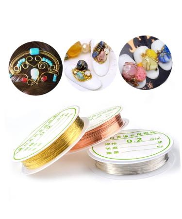 Healeved 2pcs Copper Wire Jewelry Beading Wire Diy Jewelry Nail Art Decoration Wire Jewelry Wire Copper Beading Wire Nail Art Wire Metal Bracelet Wire Nail Accessories Acrylic Nail Manicure - Buy Online on GoSupps.com