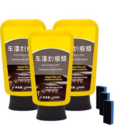 Scratch Wax for Cars 150ml Universal Auto Paint Polish Scratch and Swirl Remover Universal Auto Paint Polish (3PCS)
