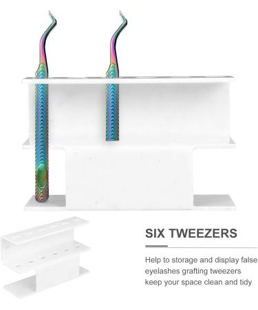 Beavorty Acrylic Presentation Stand for Tweezers - 3 Pack Marble Makeup & Eyelash Extensions Accessories | 13.5x4cm - Buy Online on GoSupps.com