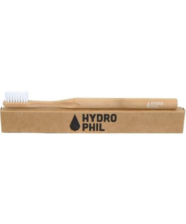 Hydrophil - toothbrush Mittelweich Natur - Sustainable from bamboo produced - 100% vegan - particularly gently to the gums - bristle made of nylon