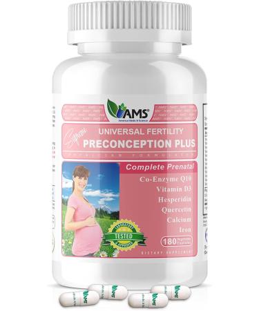 America Medic & Science Preconception Plus - 180 Vegetable Capsules