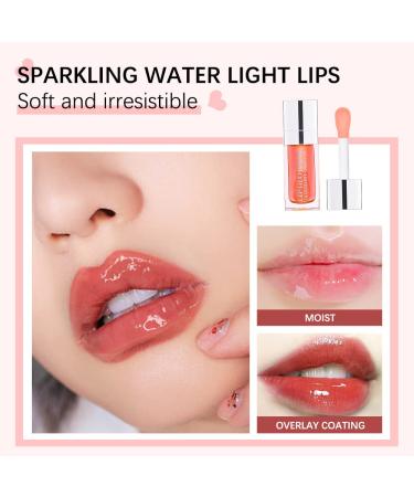 Hydrating Lip Glow Oil - Moisturizing & Plumping Gloss for Long Lasting, Non-Sticky, Transparent Lips - Pink (001) - Buy Online on GoSupps.com