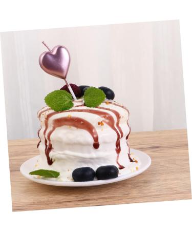 Cabilock 10pcs Birthday Cupcake Topper Gift Cupcake Decorating Valentines Day Candle Decor Valentines Cake Decoration Candle Heart Cupcake Toppers Memorial Candles Cupcakes Dessert Top Hat As Shown 9.7X2.8cm - Buy Online on GoSupps.com