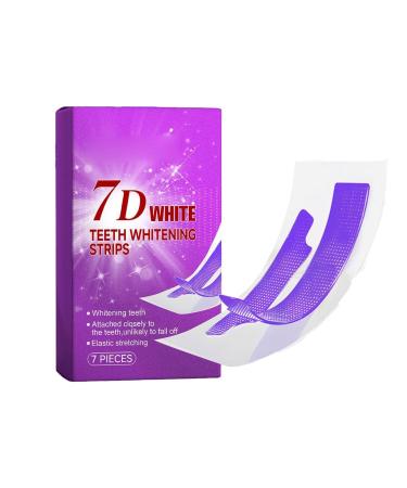 Bandes blanchissantes pour les dents Teeth whitening strips Bande blanchiment dentaire violet Bandes de blanchiment professionnel des dents pour blanchiment des dents limination des taches (1PACK)