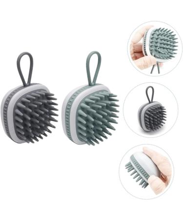 WOONEKY Silicone Shampoo Comb Set - 2 Pack Scalp Brushes for Effortless Hair Washing & Scalp Care - Buy Online on GoSupps.com