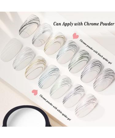 TEEROVA Spider Gel for Nail Art 4 Colors Elastic Nail Paint Drawing Spider Gel for Line Nail Art Liner Gel Polish Set with Line Drawing and Painting Pen Tools - Buy Online on GoSupps.com