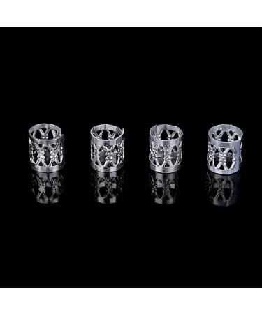 Hair Braiding Beads 3 Types Aluminum Beads Hair Braiding Rings Adjustable Metal Cuffs Hair Accessories Decoration Tools Accessories(Sliver) - Buy Online on GoSupps.com