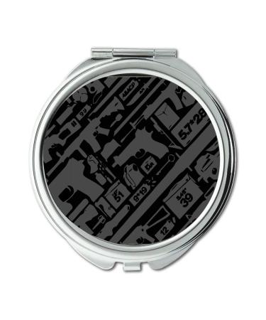 YENDOSTEEN Mirror Compact Mirror gunblood cheats Round Mirror best gun s pocket mirror portable mirror