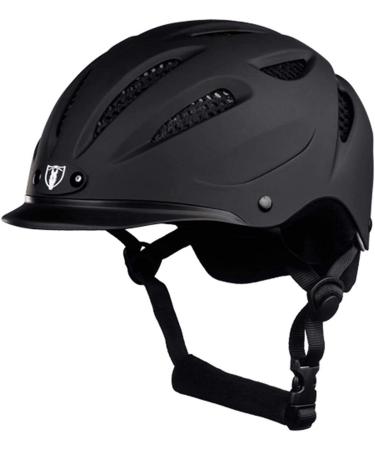 Tipperary Equestrian Horse Riding Helmet - Sportage - Lightweight Cooling Horseback Riding Apparel - Safety Helmet with Superior Ventilation and Air Flow Matte Black X-Small