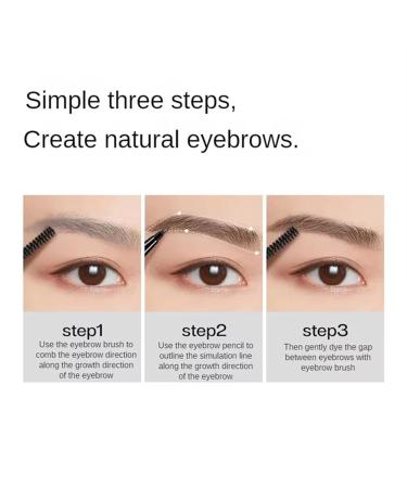 Micro-Fork Tip Pencil Long-lasting Waterproof Brows Pencil 3Pieces Eyebrow Pencil with 2-Prong Micro-Fork Tip Applicator Microblading Pencil for Creating Natural Eyebrows Smudge-proof (1 Of Each) - Buy Online on GoSupps.com