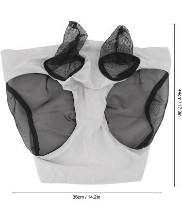 Horse Mask Fly Mask Horse Mesh Fly Mask Breathable Elastic Horse Face Mask with Ears Riding Equestrian Equipment (Grey) - Buy Online on GoSupps.com