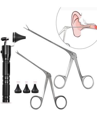 Earwax Removal Tool - Endoscope Ear Cleaner with Pliers & Tweezers Alligator Forceps for Ear Nose & Veterinary Use Effective Earwax Picker & Otoscope Accessories - Buy Online on GoSupps.com