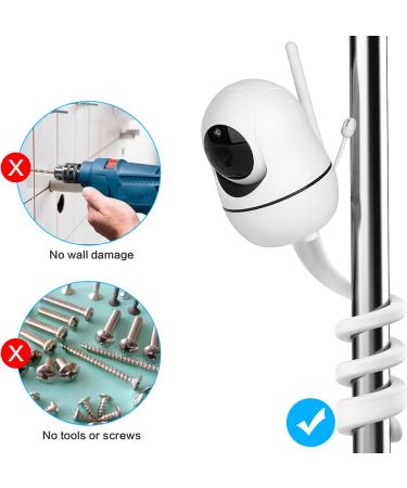 Flexible Baby Monitor Holder for HelloBaby HB65/HB66/HB248/ANMEATE SM935E - Versatile Baby Camera Mount Stand for Cot - Buy Online on GoSupps.com