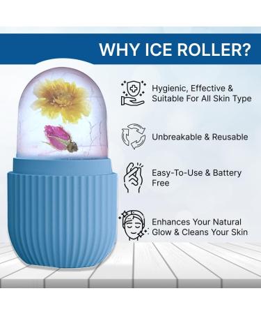 SWOSH Facial Ice Roller Massager | Cool Skincare Tool for Refreshing Face Eye Chin & Neck Ideal for Men & Women - Buy Online on GoSupps.com