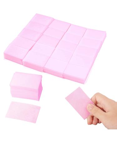Tingdongwei 900 pieces lint -free nail cotton pads lint -free nail towels for preparation and completion of the nail art manicure nail polish remover cotton pads nail wipes pads (pink) - Buy Online on GoSupps.com