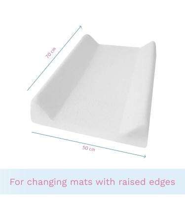 Terry Cloth Changing Mat Protector with Raised Edge - White | Premium Soft Absorbent & Waterproof Design for Babies - Shop Now! - Buy Online on GoSupps.com
