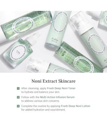 Dr. Althea Fresh Deep Noni Toner & Lotion - Hydrating Vegan Formula for Acne Dark Spots & Fine Lines with Hydrolyzed Hyaluronic Acid - Buy Online on GoSupps.com