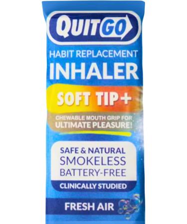 Stop Smoking, Smokeless Inhaler with Soft Tip Chewable Mouth Grip for Maximum Relief, Oral Fixation Support, Clinically Studied, Oxygen Inhaler Quit Smoking Aid (Oxygen Inhaler, 1 Pack)