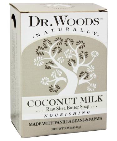 Dr Woods Bar Soap Coconut Size 5.25z Dr Woods Bar Soap Coconut 5.25z